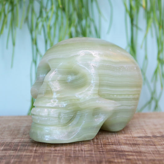 calciet/aragoniet ''Afgaanse Jade'' skull