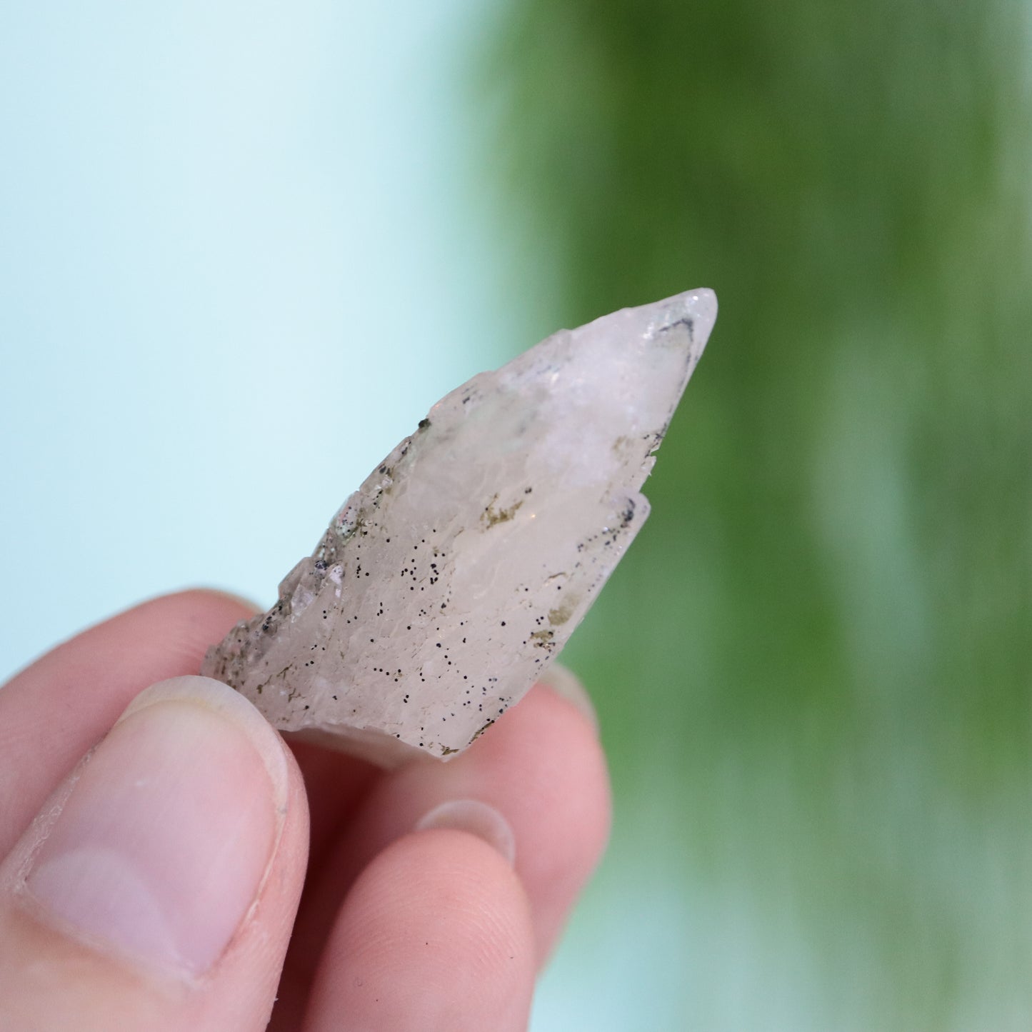 Feather calciet met pyriet UV
