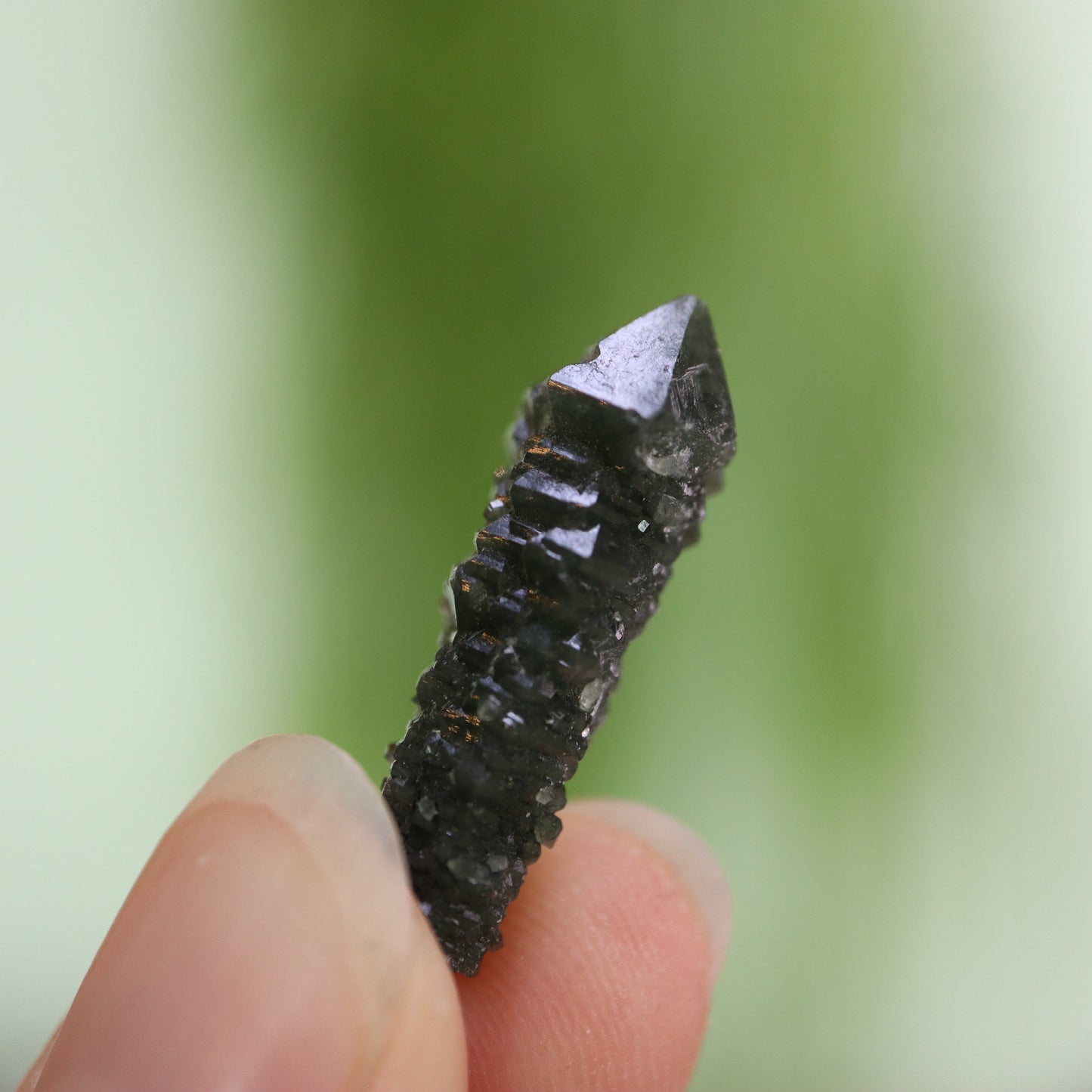 Groene Hedenbergiet kwarts