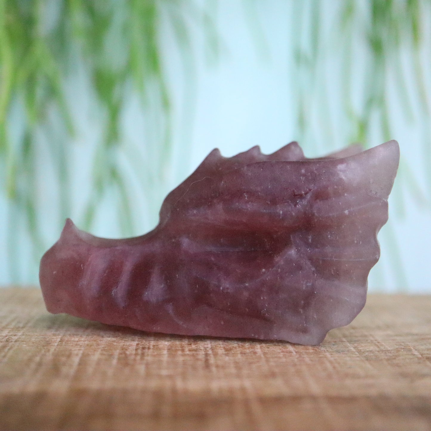 Aardbeien kwarts draken schedel