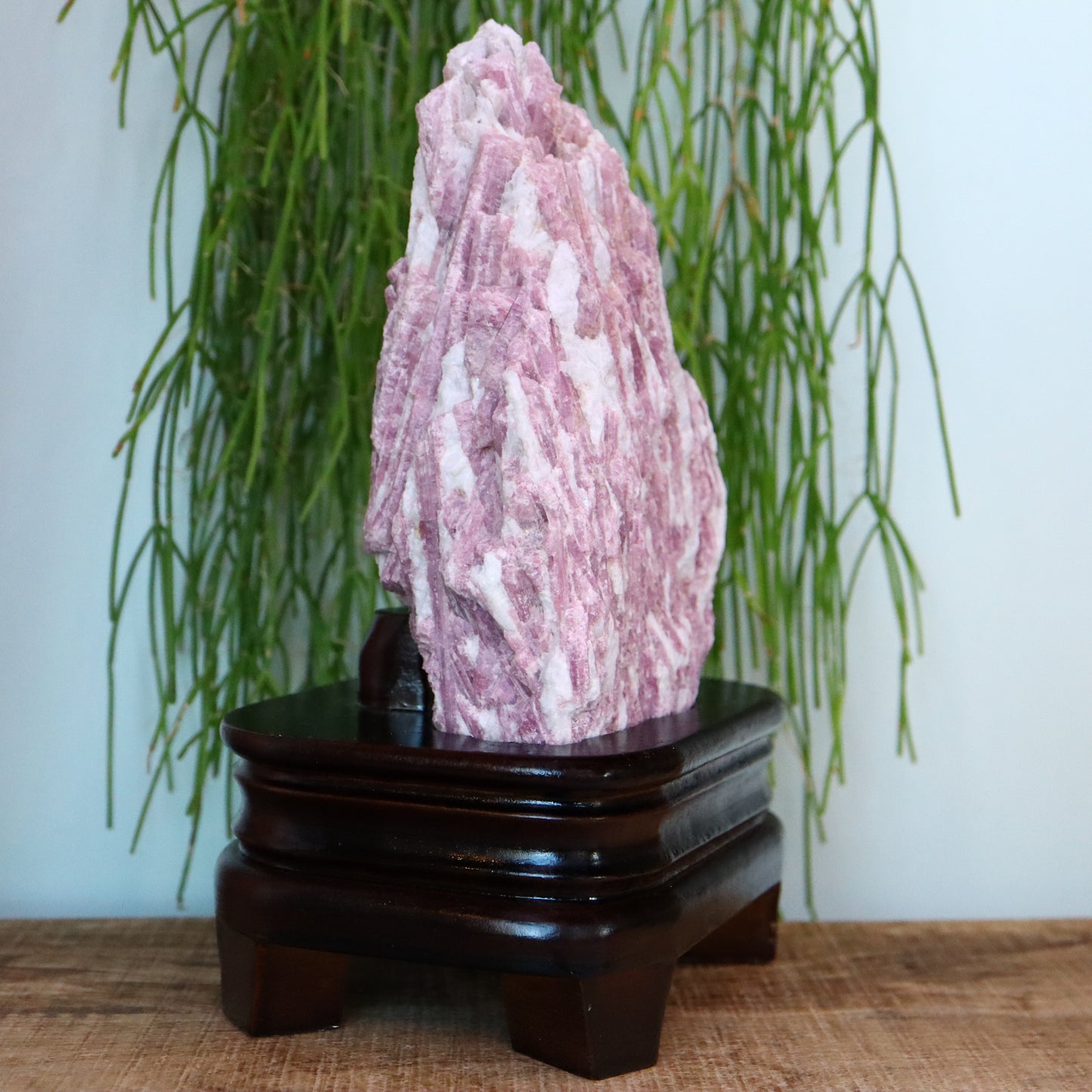 Roze toermalijn in kwarts