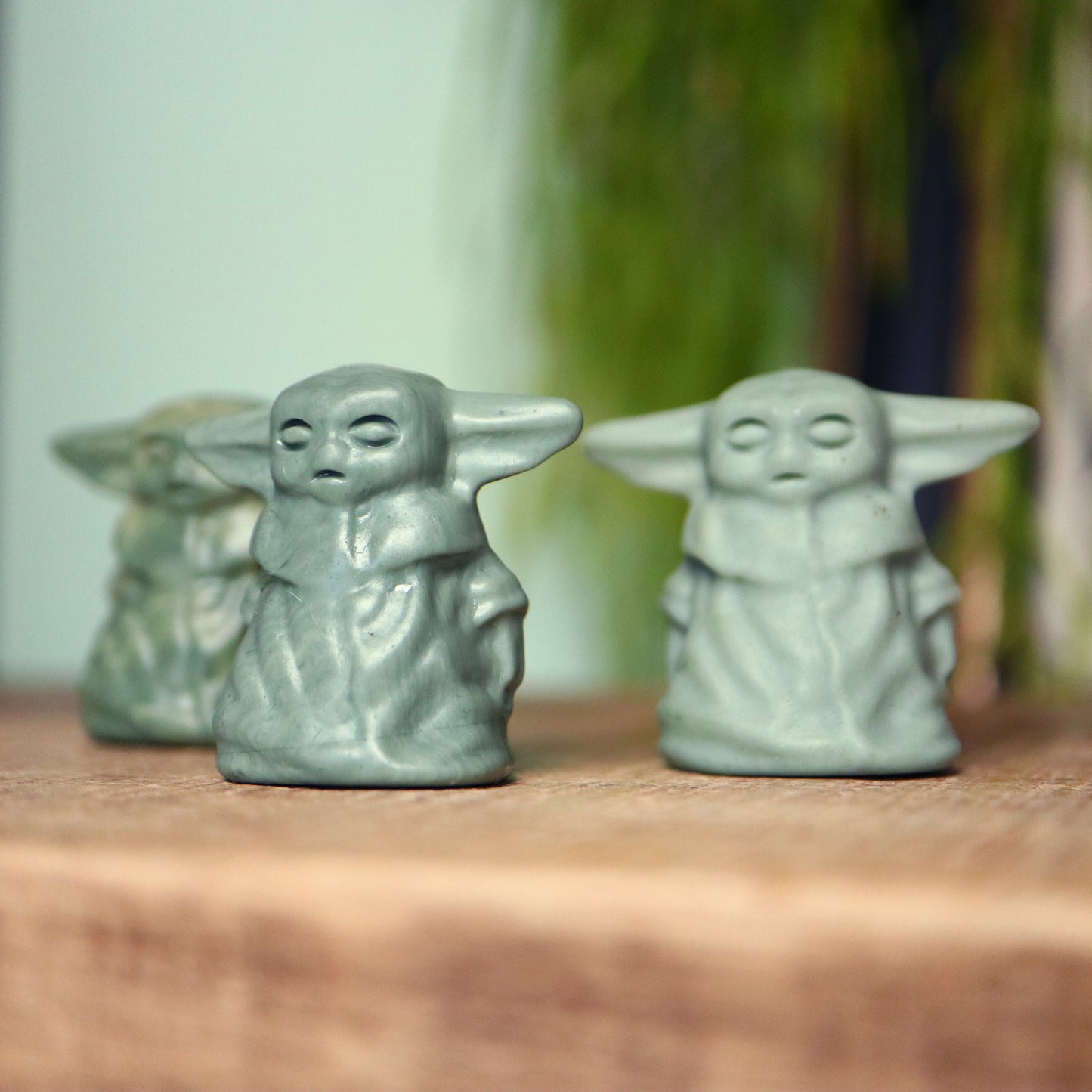 Baby Yoda Ming green stone