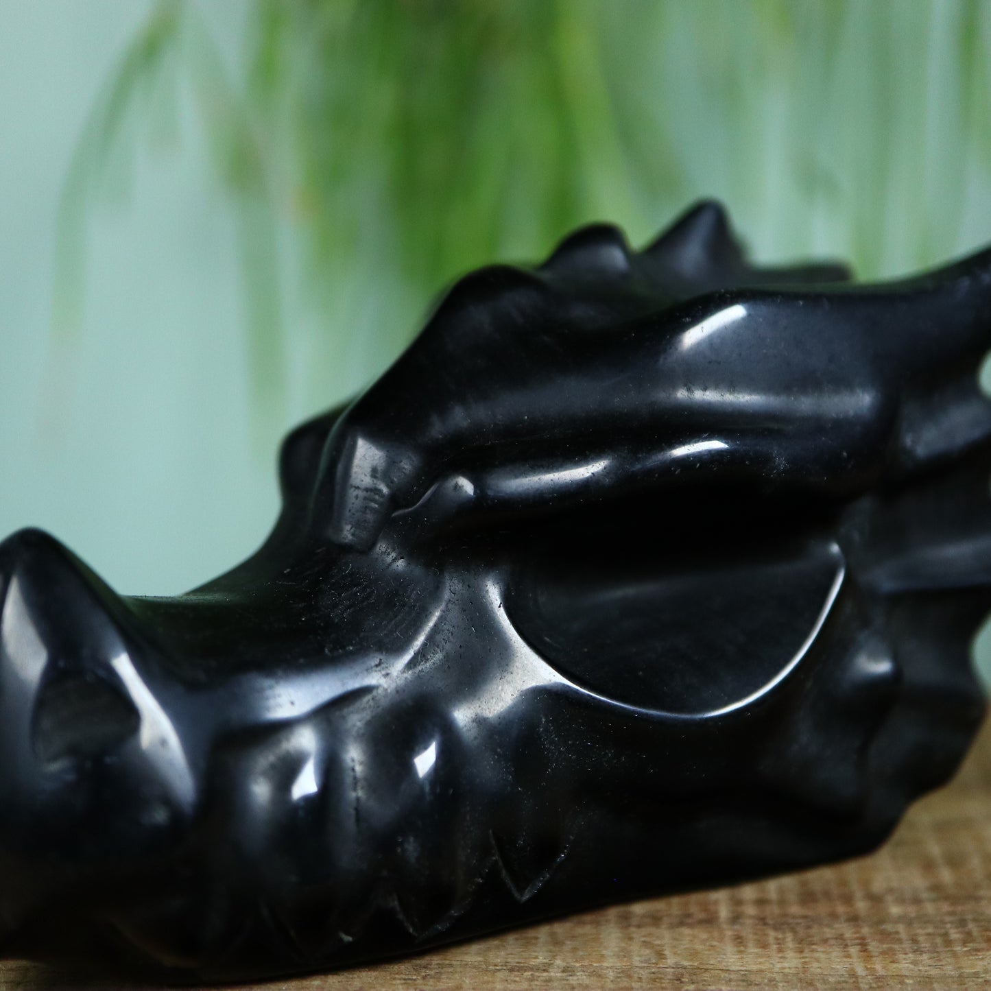 Draken schedel Obsidiaan