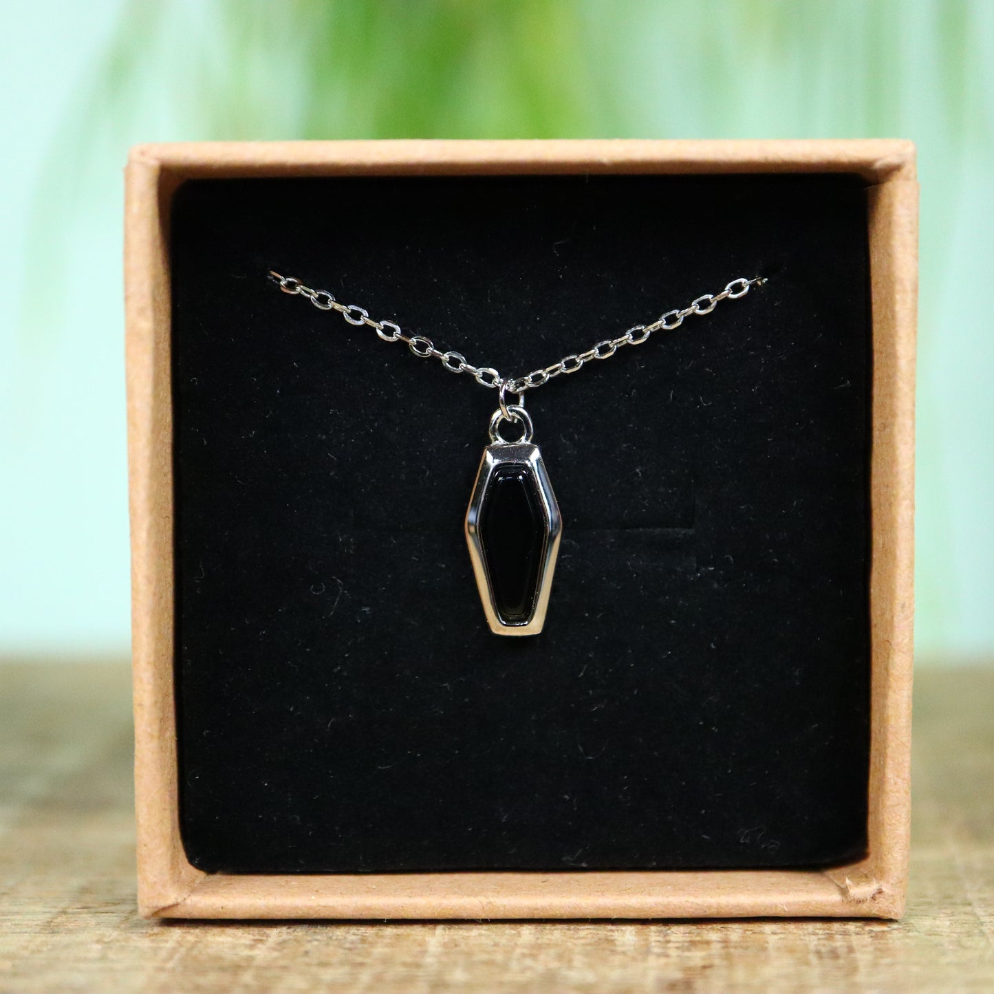 Obsidiaan Doodskist 925 zilver