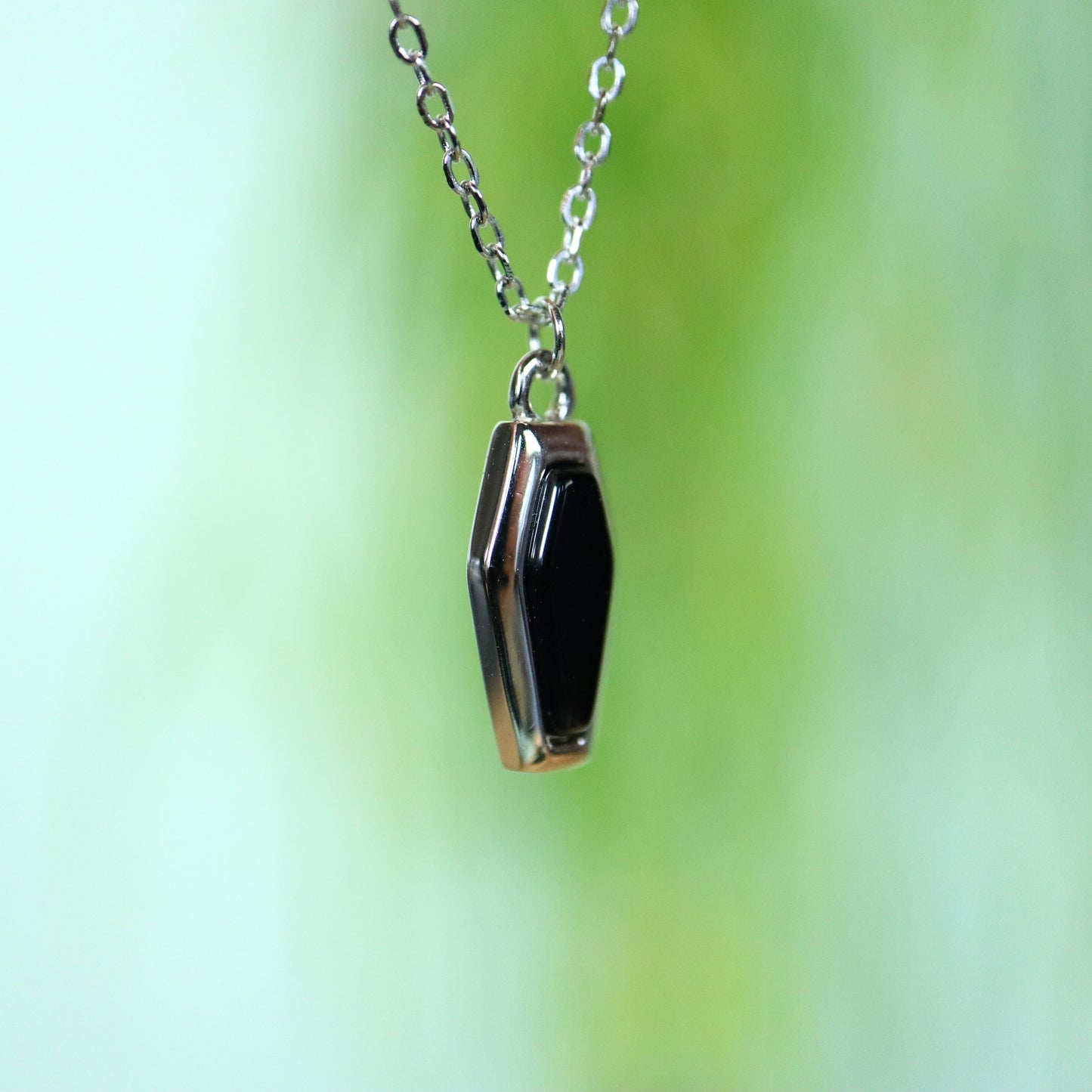 Obsidiaan Doodskist 925 zilver