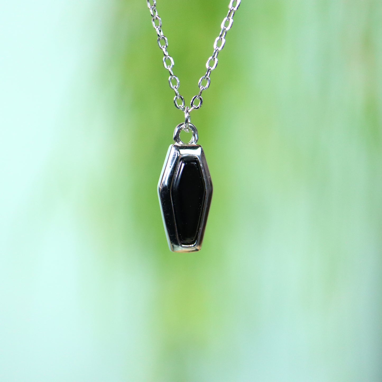 Obsidiaan Doodskist 925 zilver