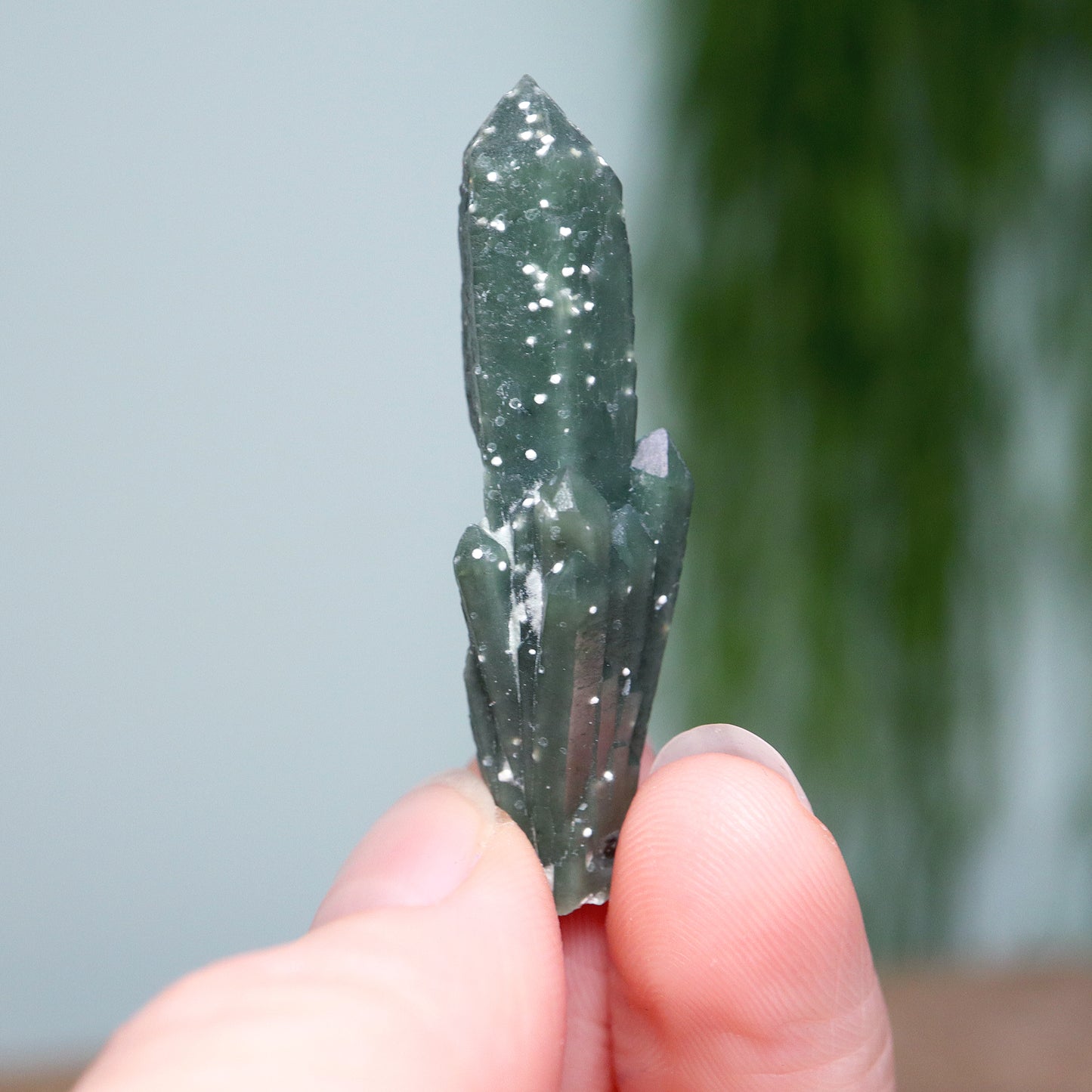 Groene Hedenbergiet kwarts