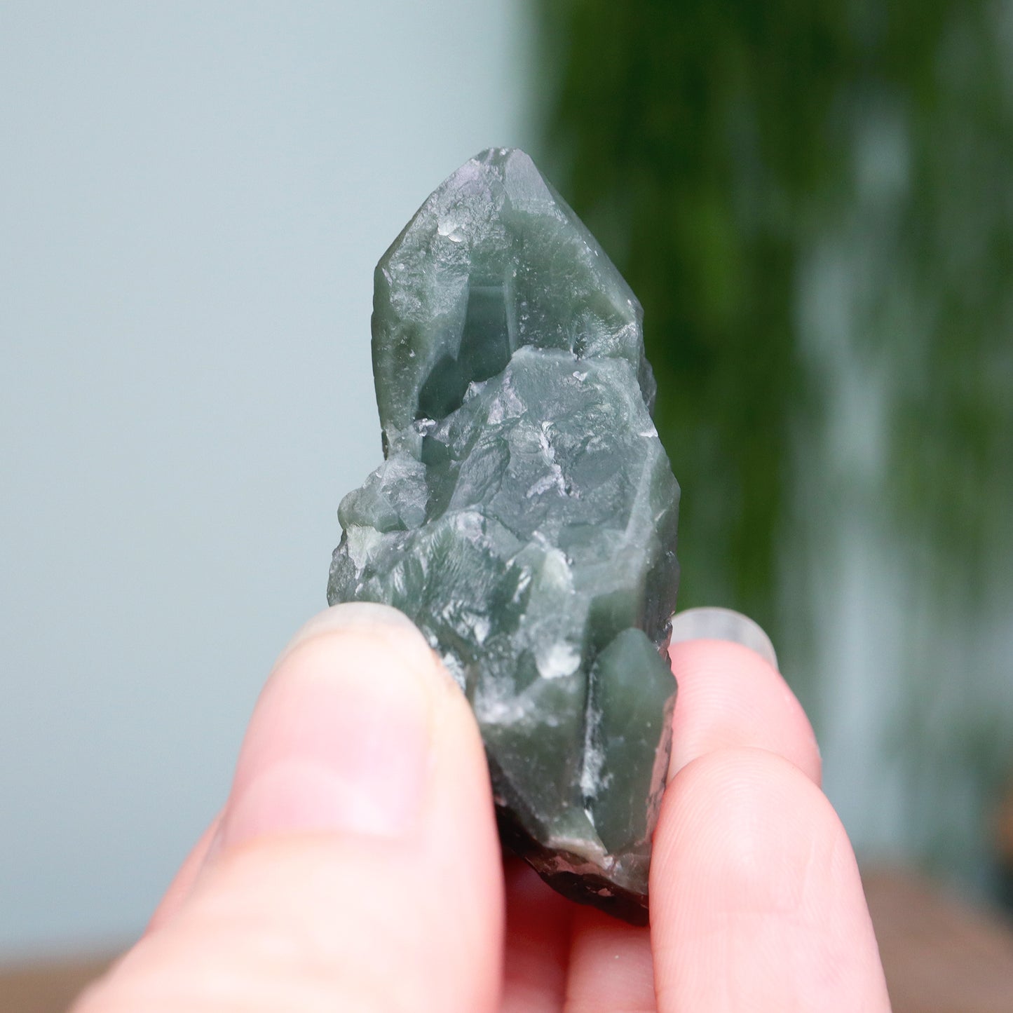 Groene Hedenbergiet kwarts
