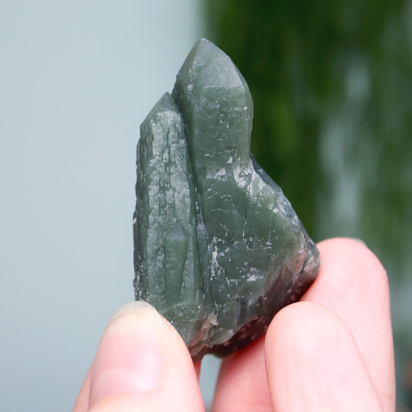 Groene Hedenbergiet kwarts