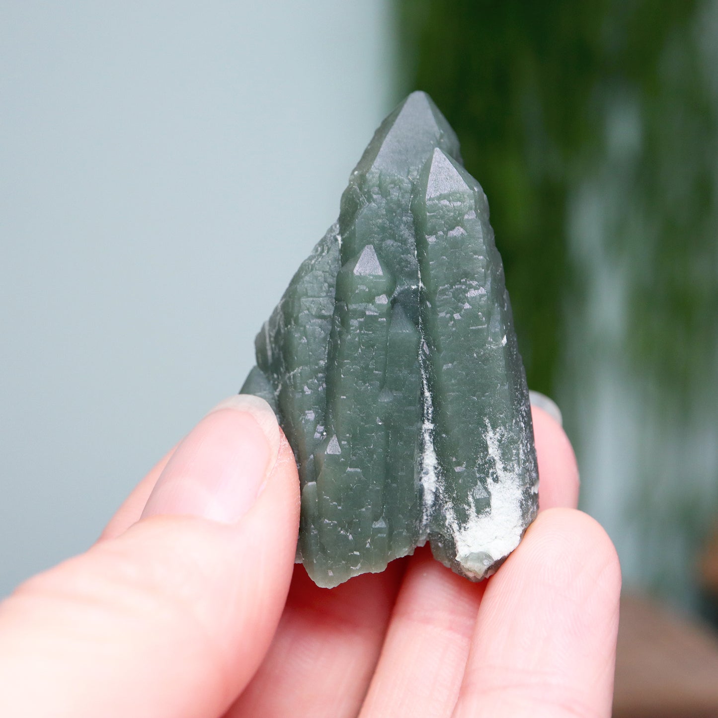 Groene Hedenbergiet kwarts