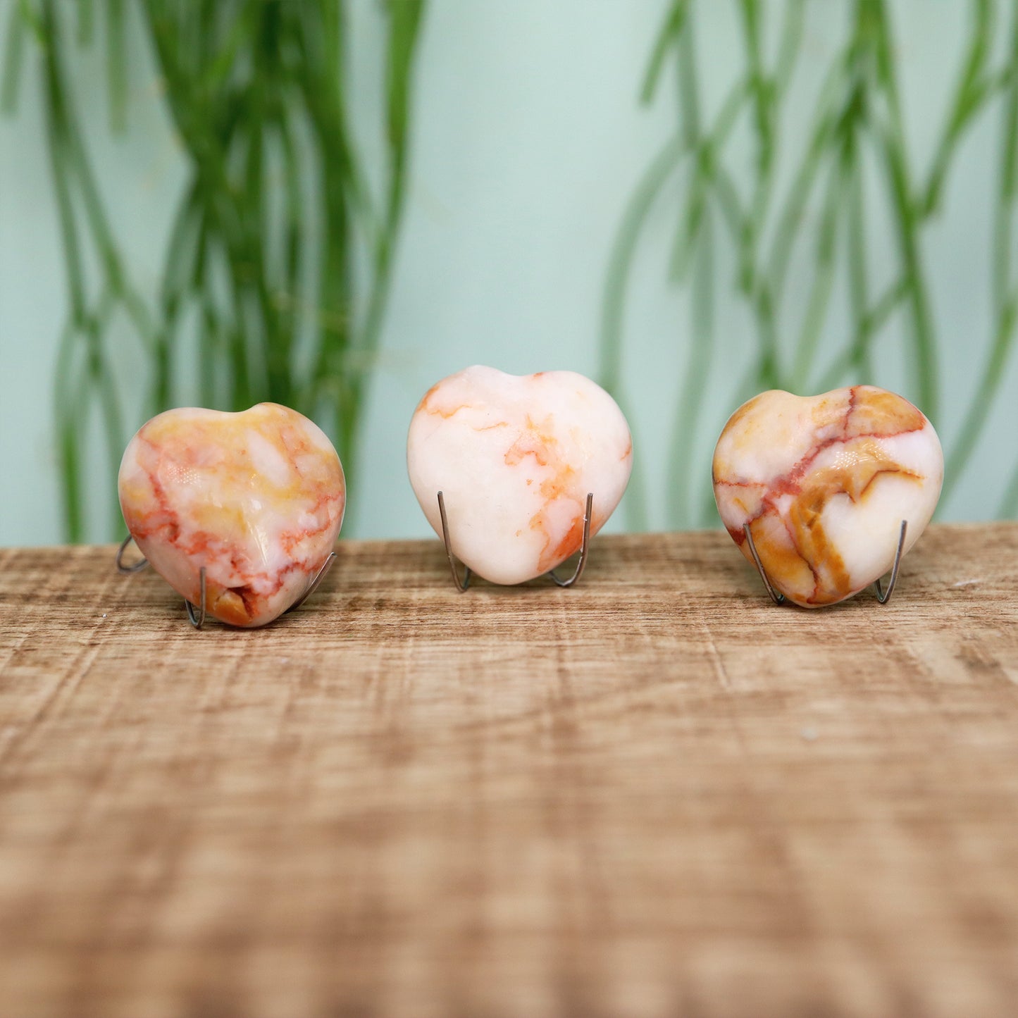 Mini hart Gestreepte jasper