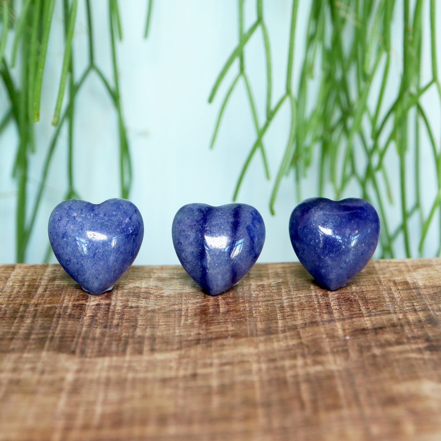 Mini hart blauwe aventurijn