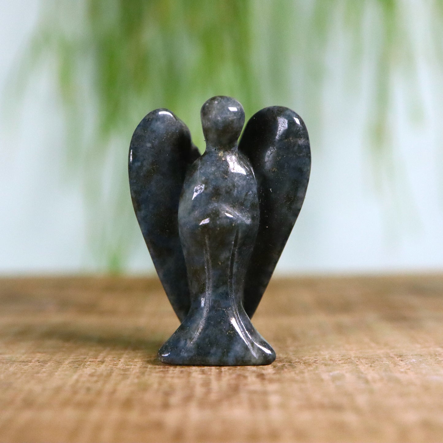 Engel Lapis lazuli en pyriet