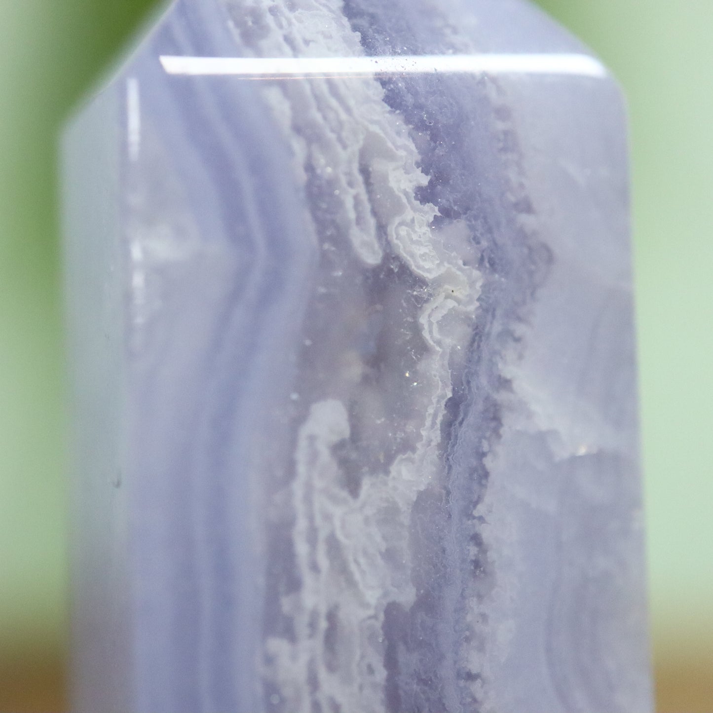 Blauwe kant agaat toren