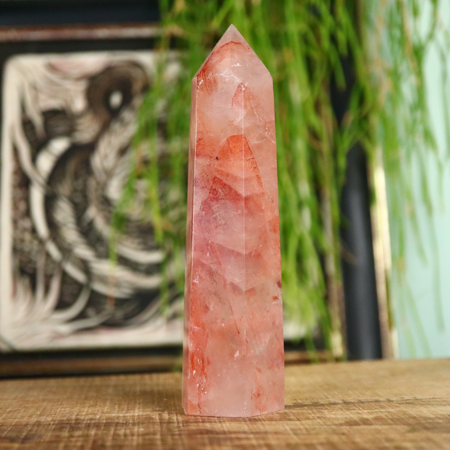 Hematoïde kwarts ''red healer/vuurkwarts'' toren