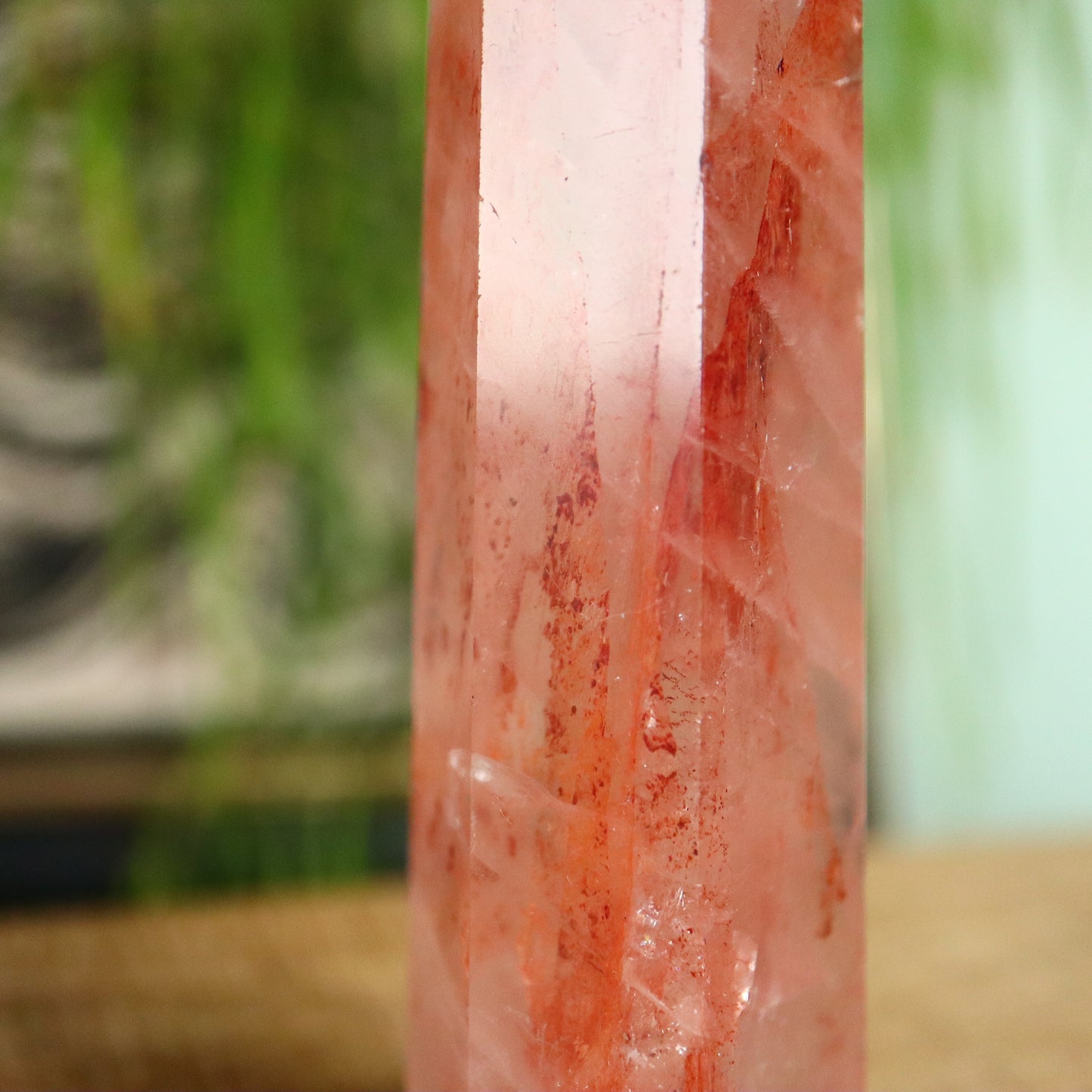 Hematoïde kwarts ''red healer/vuurkwarts'' toren