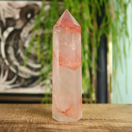 Hematoïde kwarts ''red healer/vuurkwarts'' toren