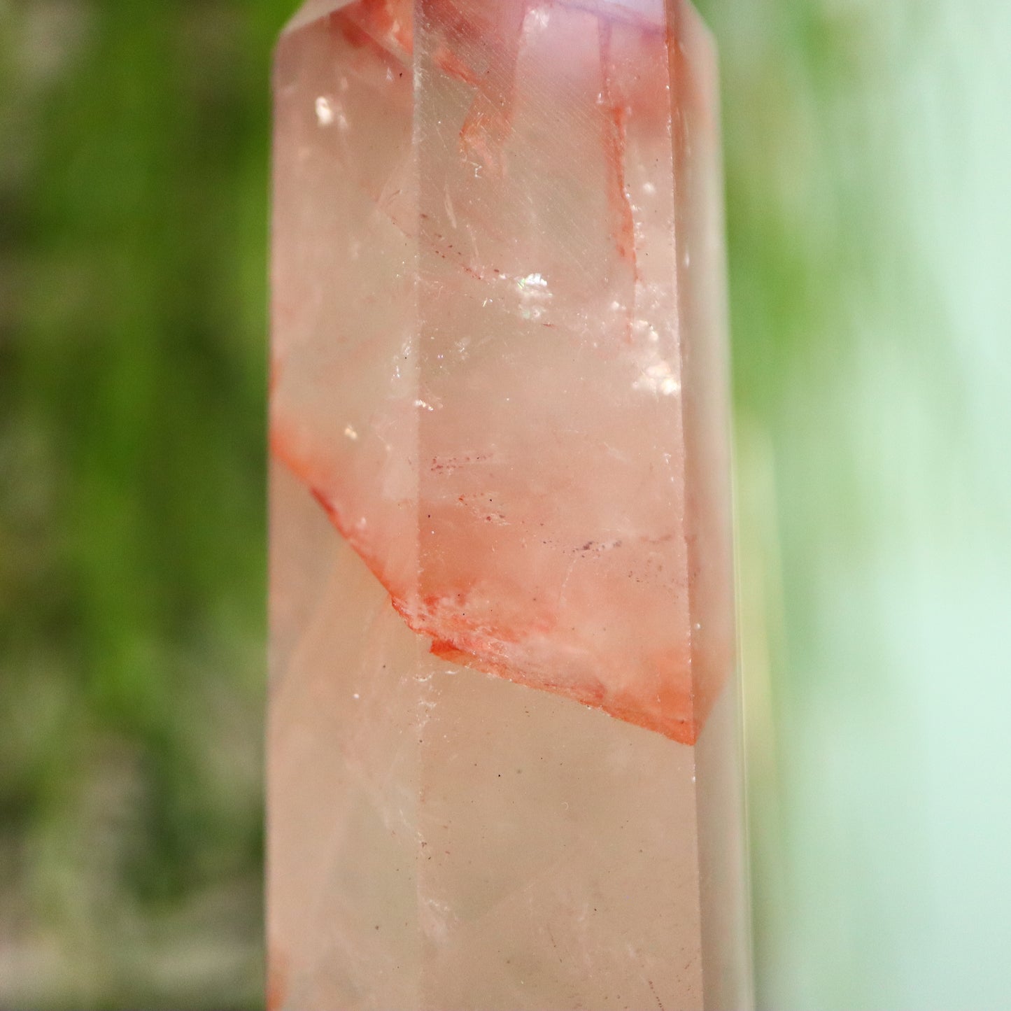 Hematoïde kwarts ''red healer/vuurkwarts'' toren