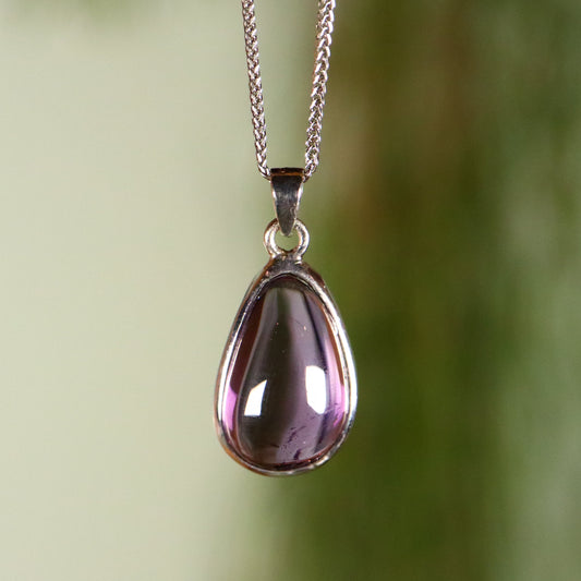 Amethist hanger 925 zilver