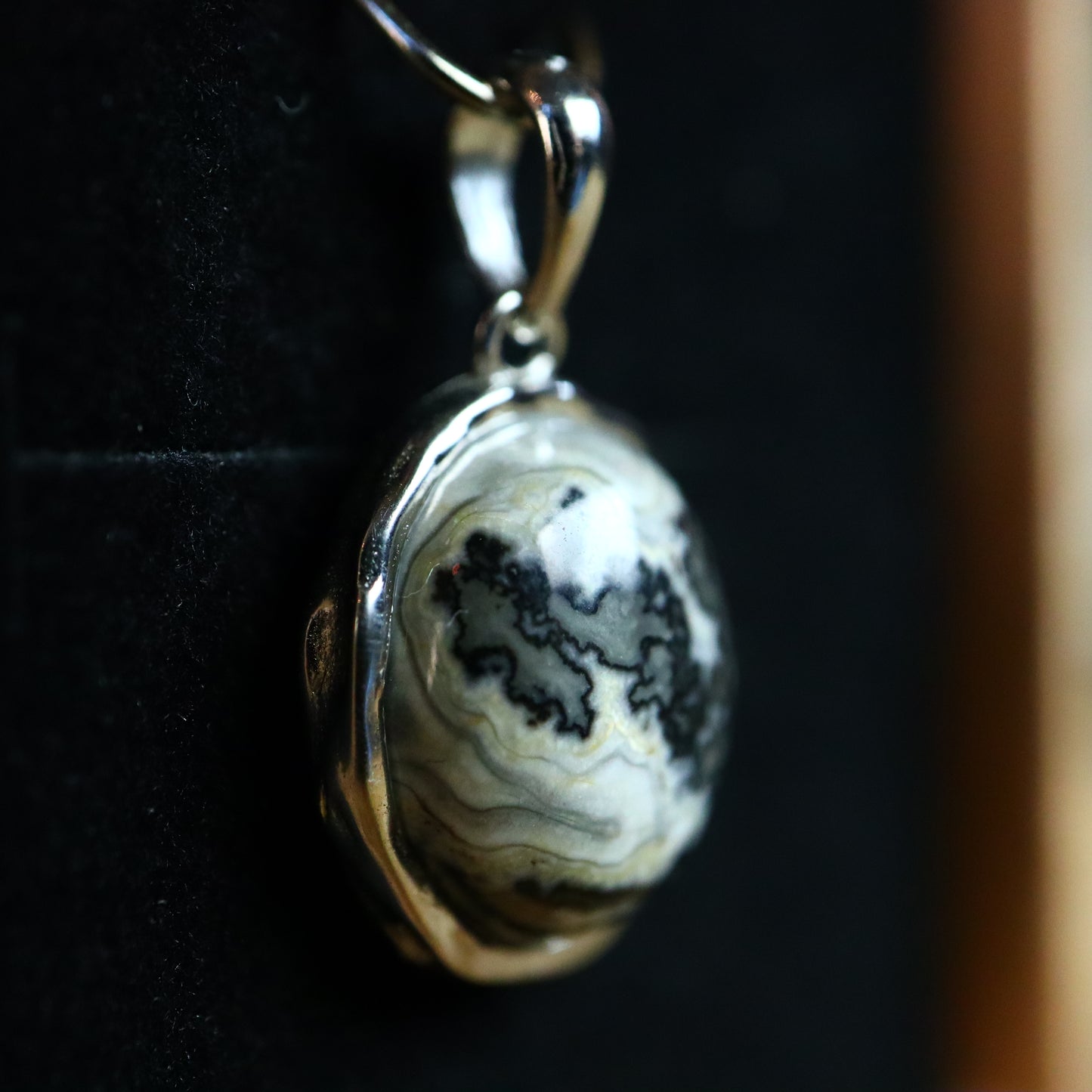 Picasso Jasper hanger 925 zilver