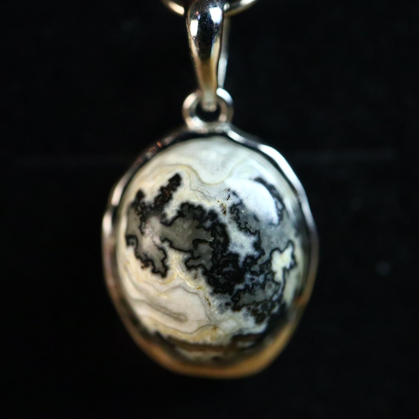 Picasso Jasper hanger 925 zilver