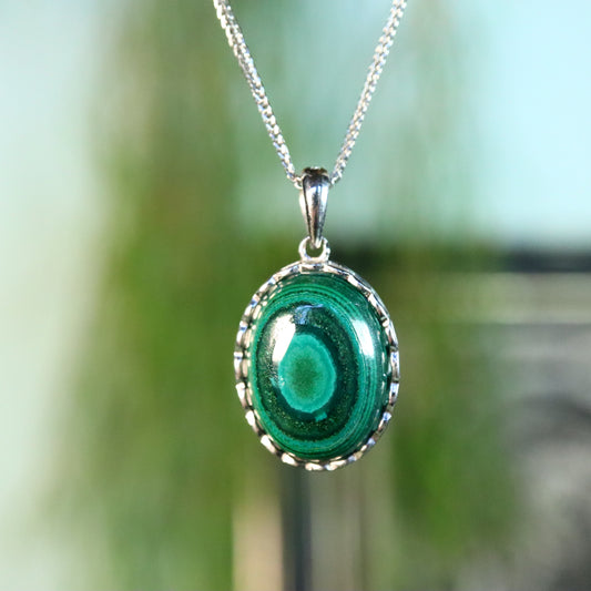 Chrysocolla hanger 925 zilver