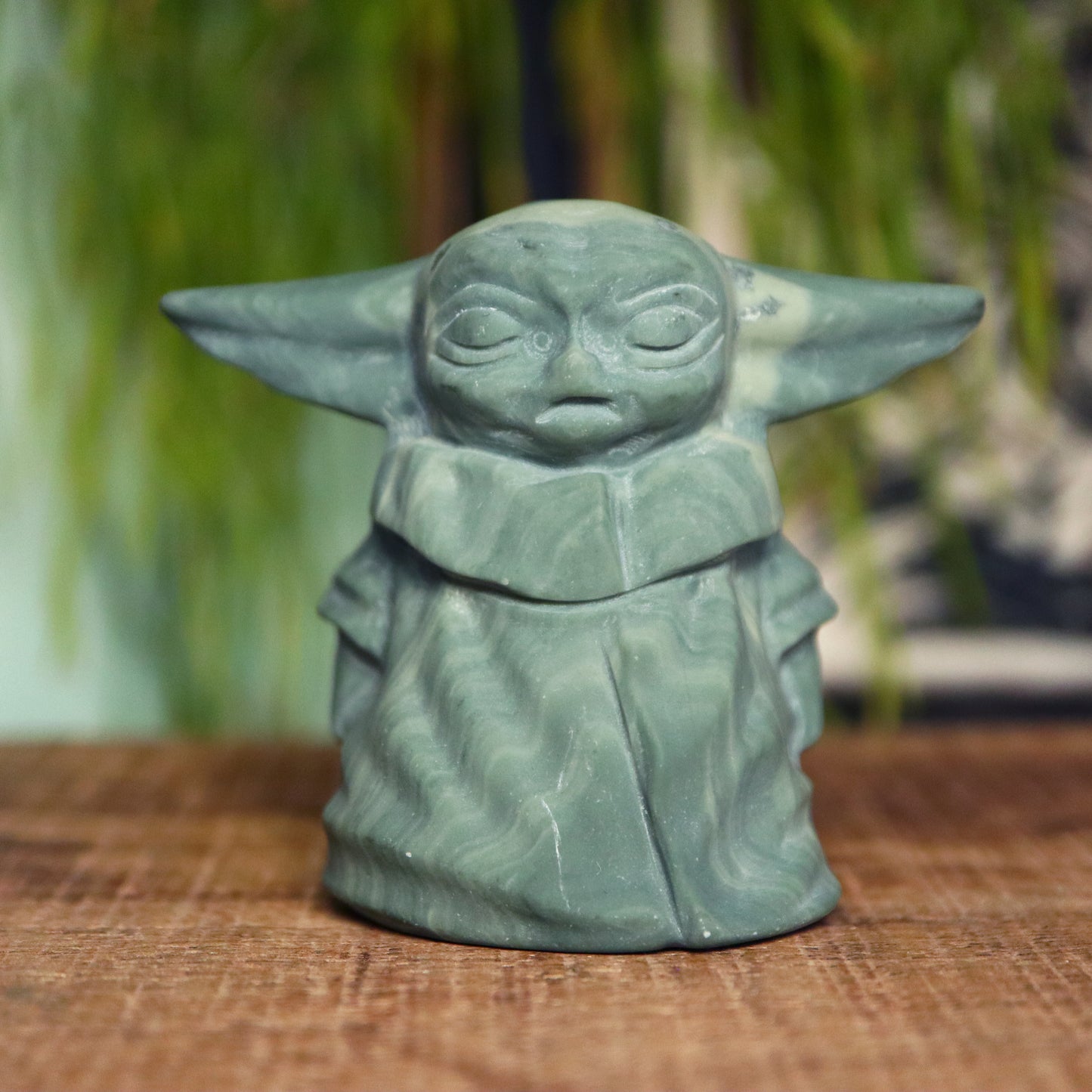 Baby Yoda Ming green stone
