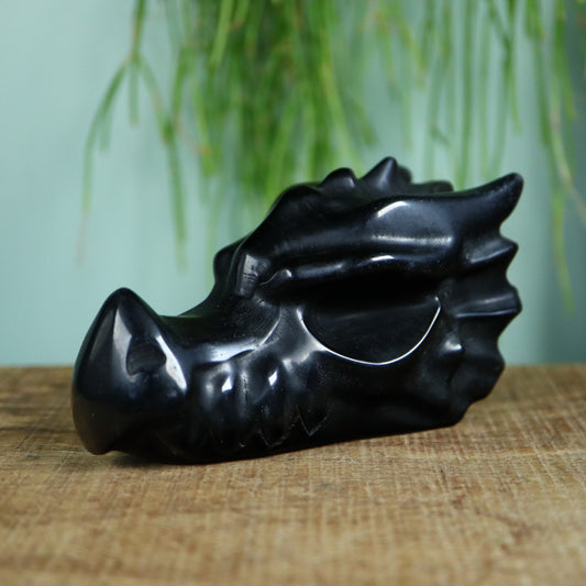 Draken schedel Obsidiaan