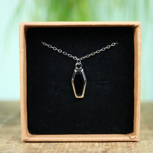 Obsidiaan Doodskist 925 zilver