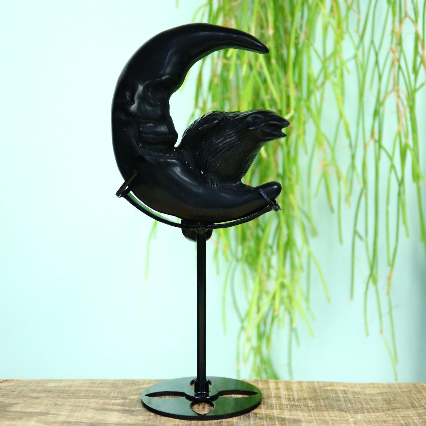 Raaf op Maan obsidiaan